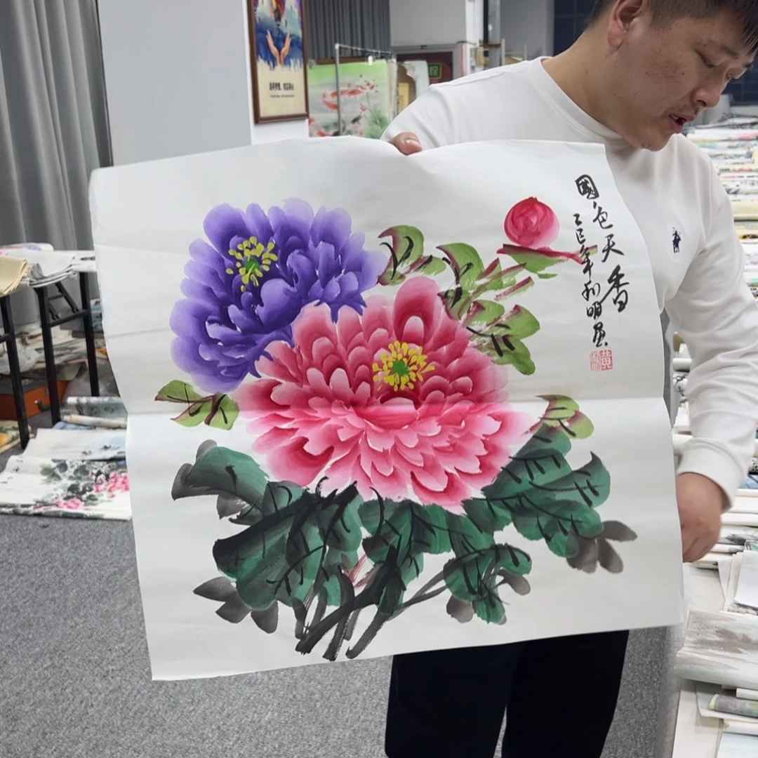国画卖字画的小老板