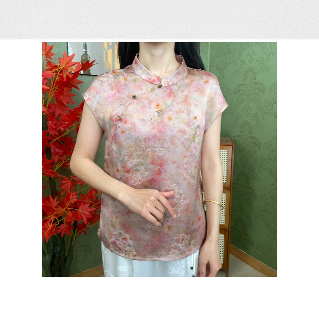 【粉蕊】901 新款中式国风时尚洋气显瘦休闲上衣