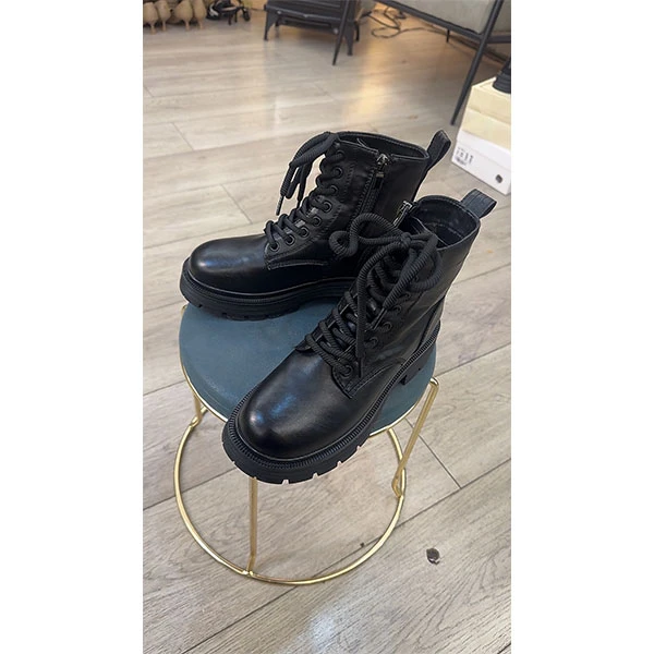 602 冬款加绒系鞋带拉链款休闲低筒靴