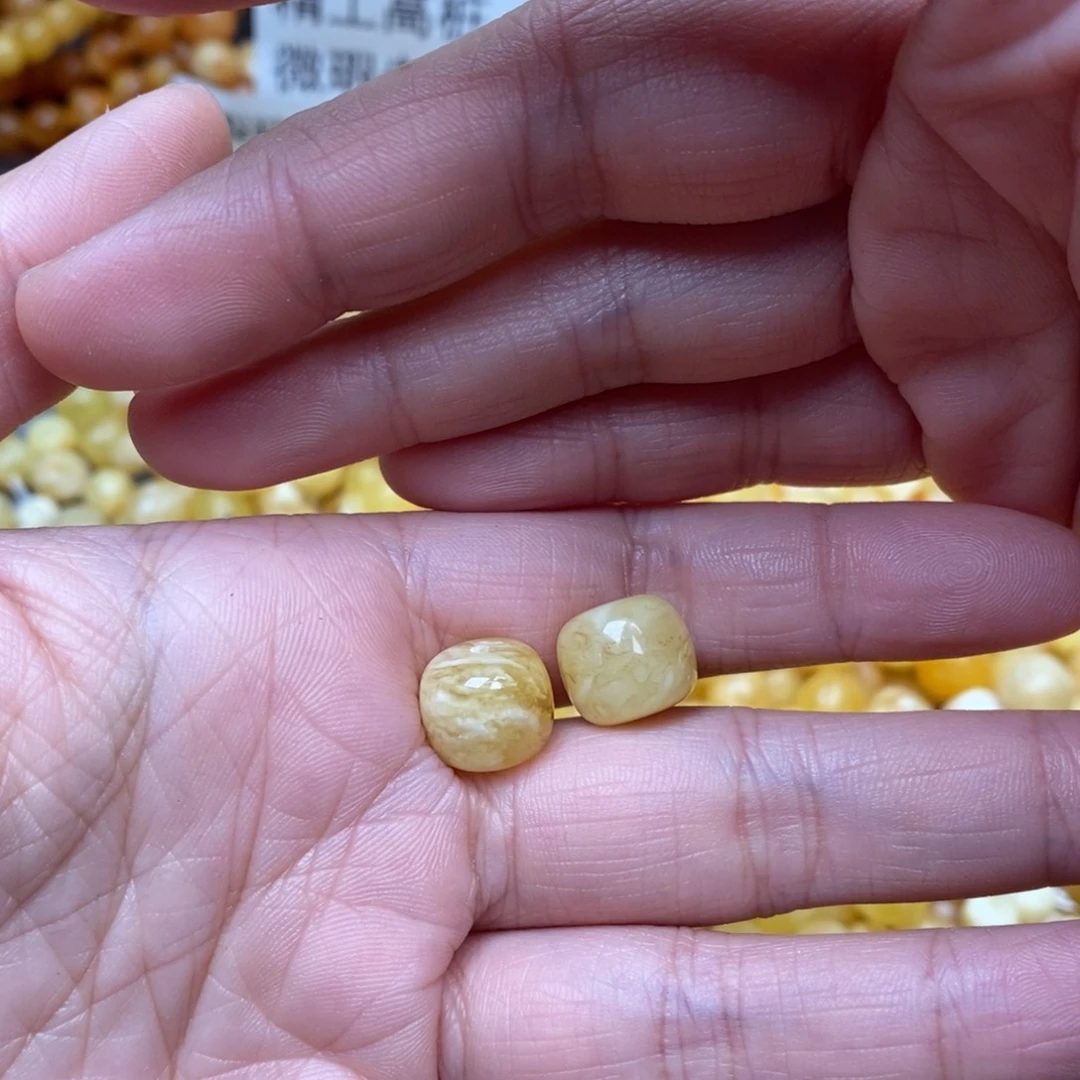 琥珀珠宝奇石未镶嵌随机发两粒
