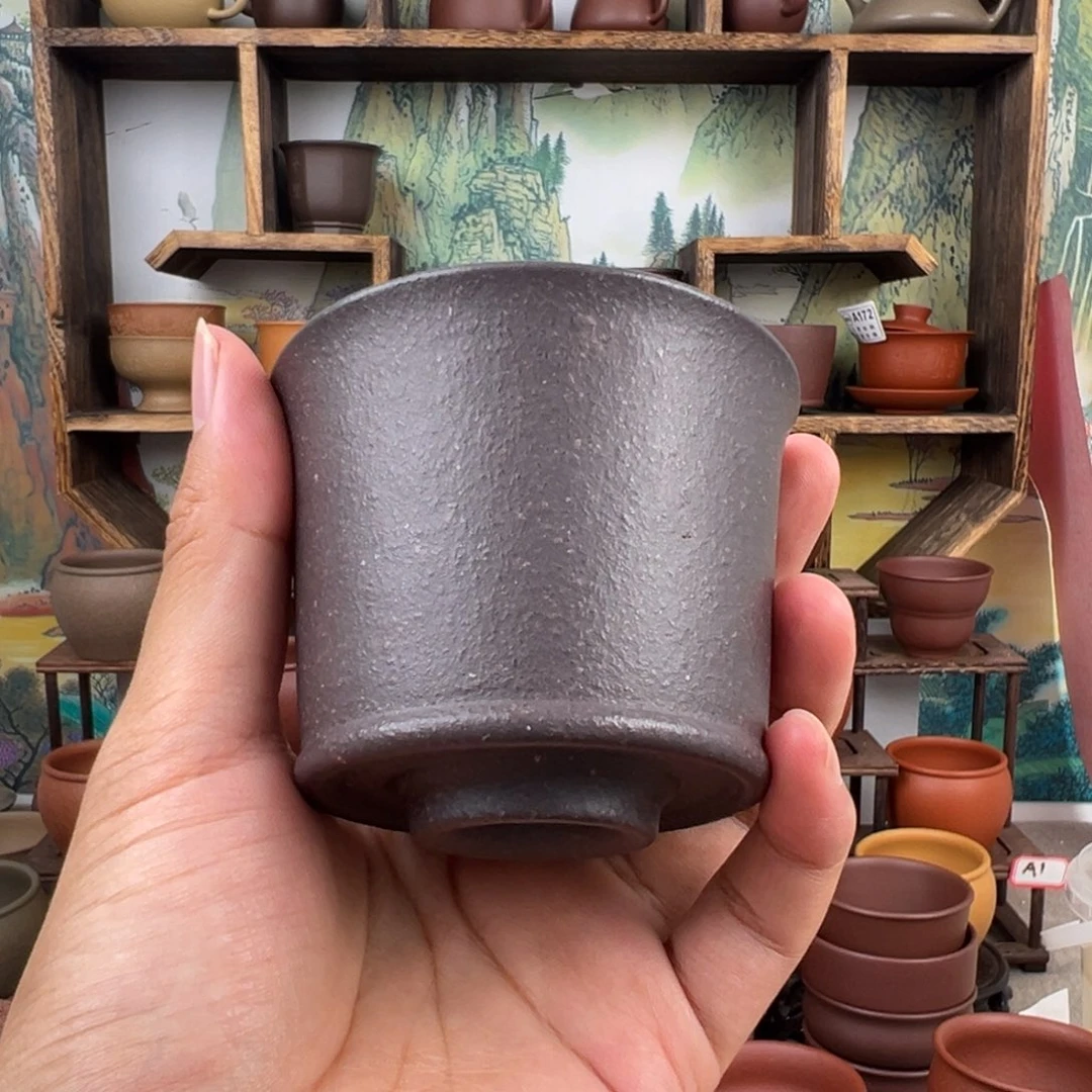 茶杯紫砂19640拙器甄选，纯原本矿。