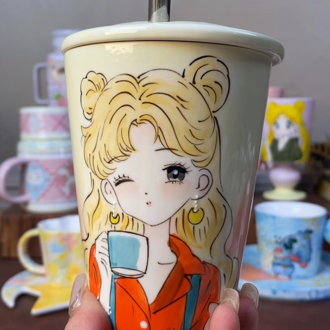 杯景德镇手绘杯子
