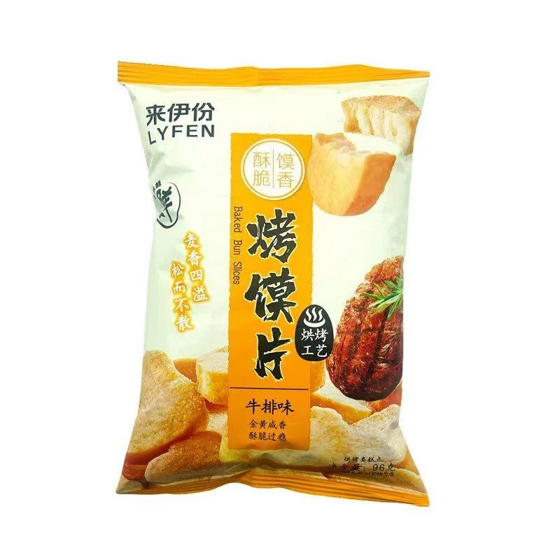 来伊份烤馍片牛排味96克*4包【日期到25年9月1日】