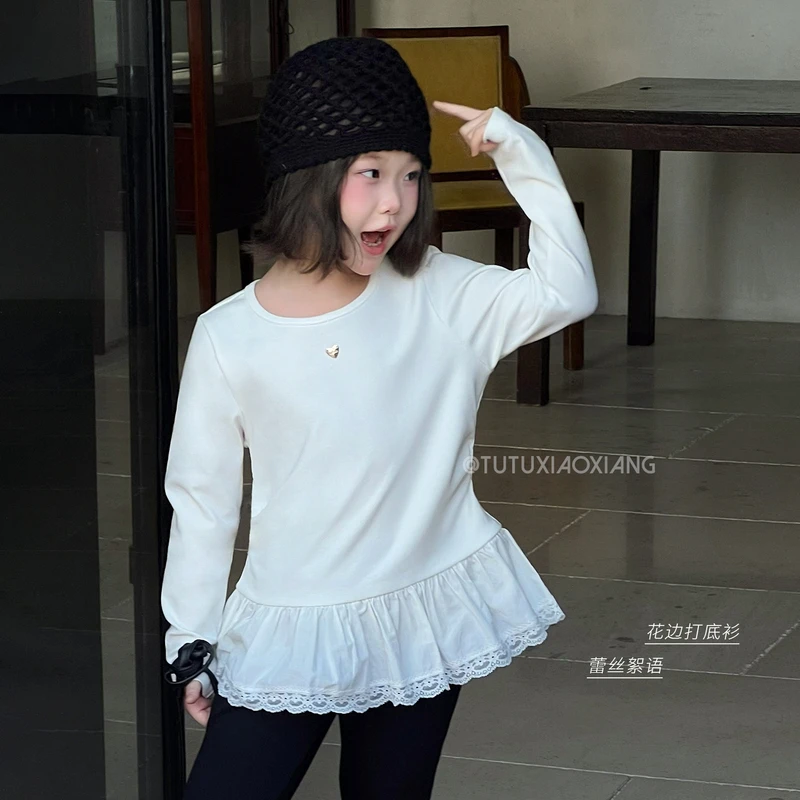【图图小象】女童2025新款百搭甜美长袖213T766