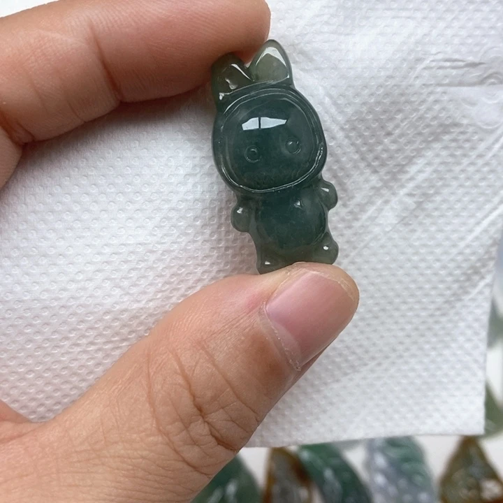 颈饰未镶嵌翡翠天然缅甸翡翠