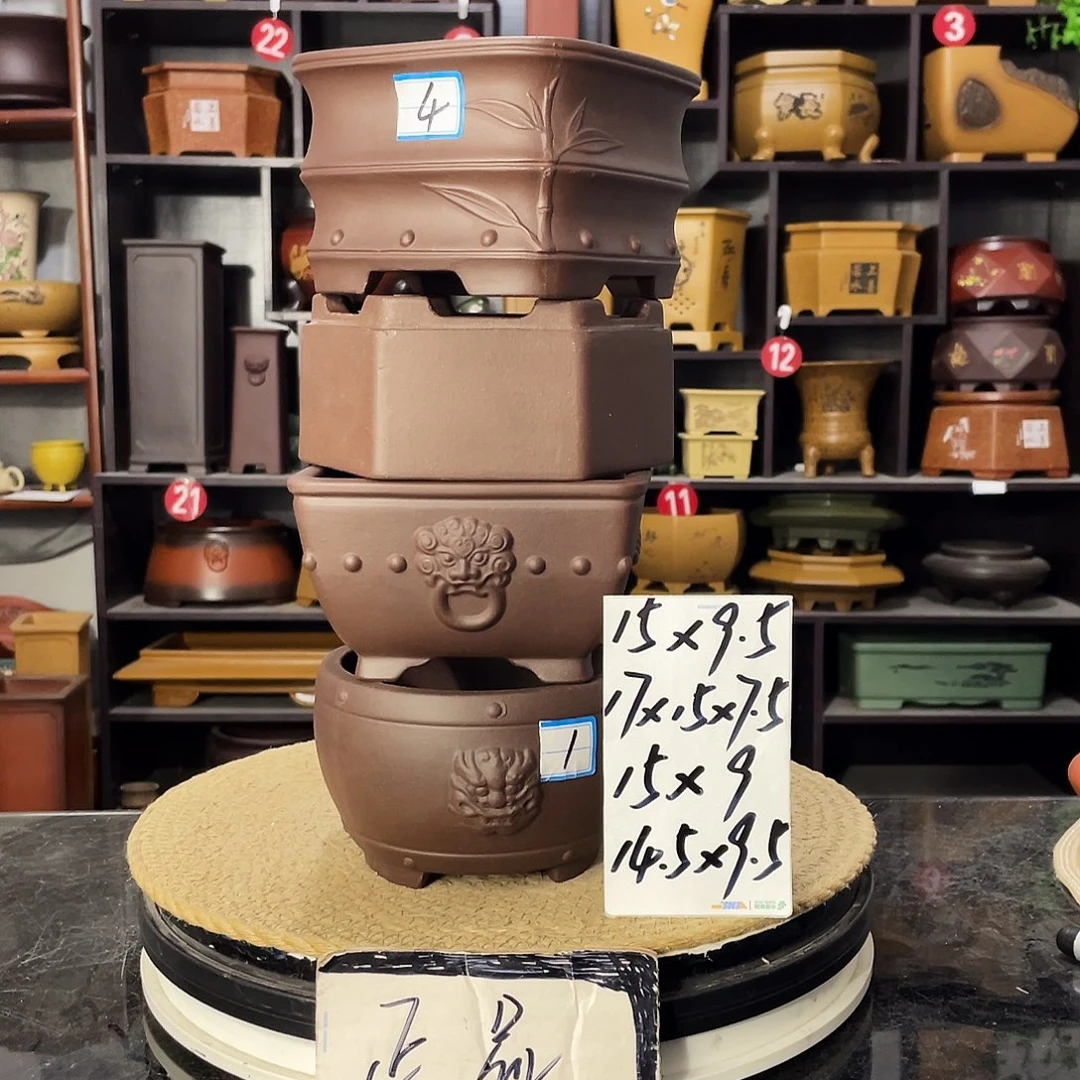 D-盆尚好紫砂花盆