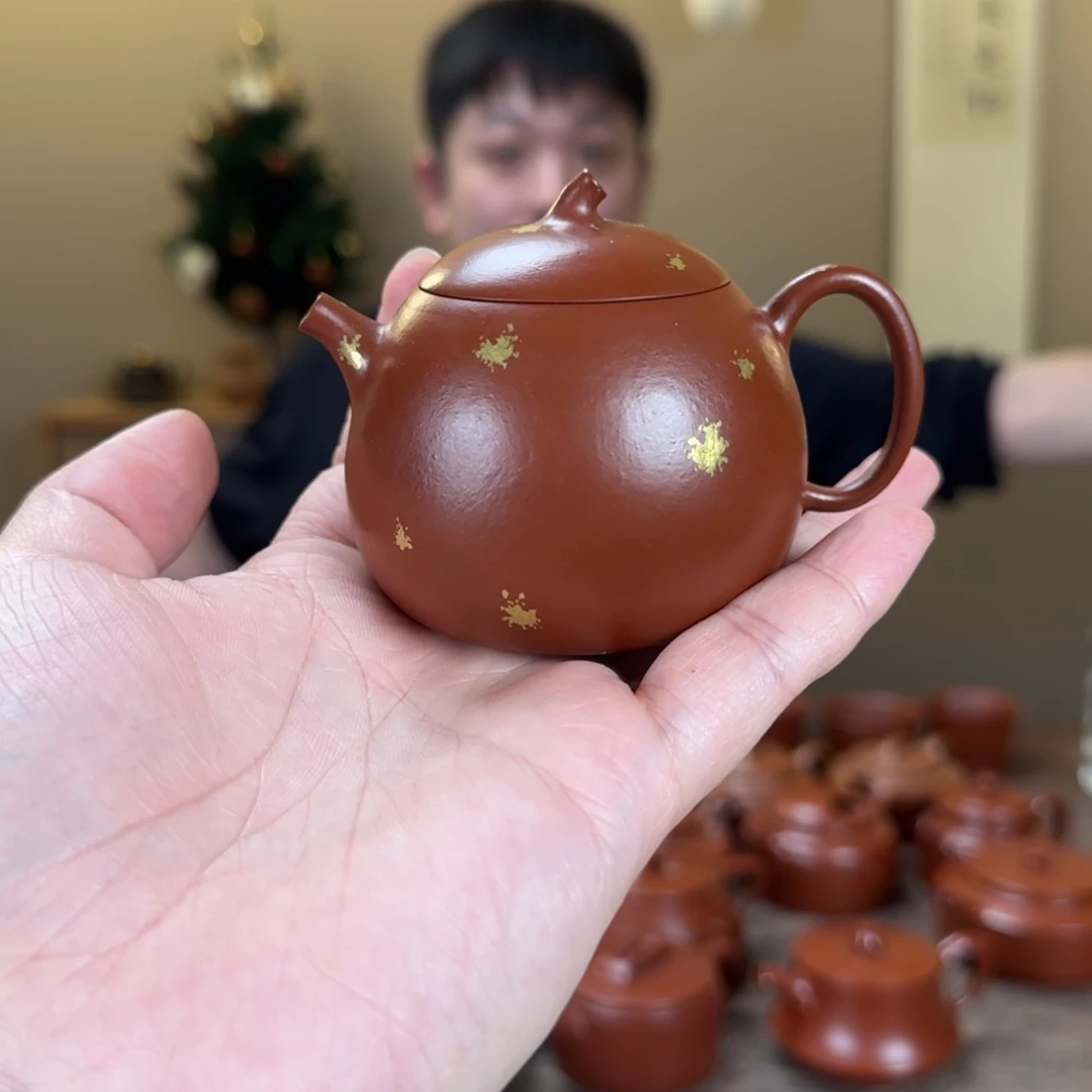 紫砂茶壶宋*衿洒金茄瓜