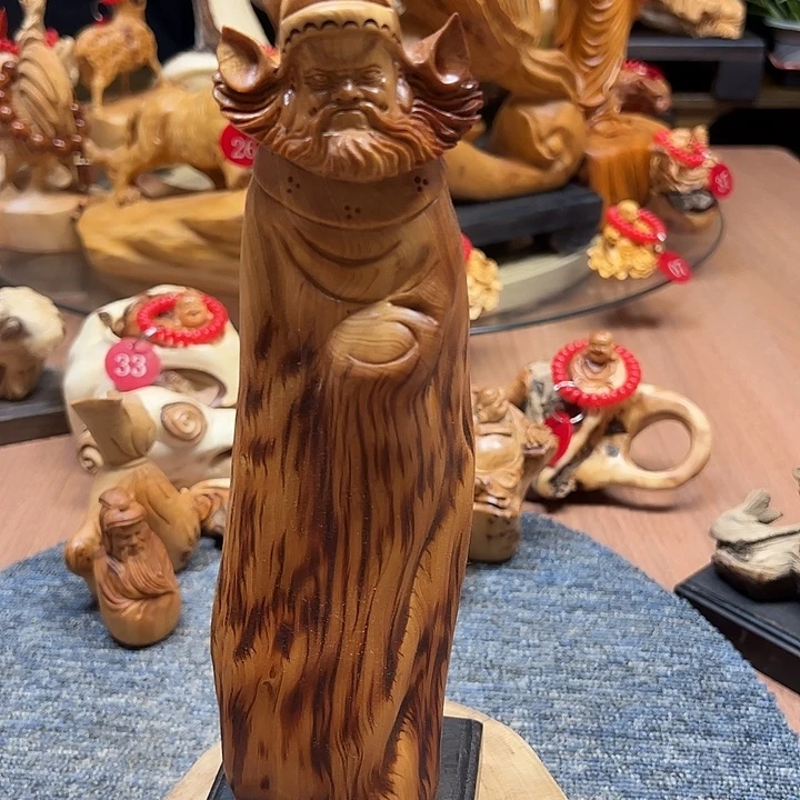 非洲檀香无事牌太行崖柏摆件