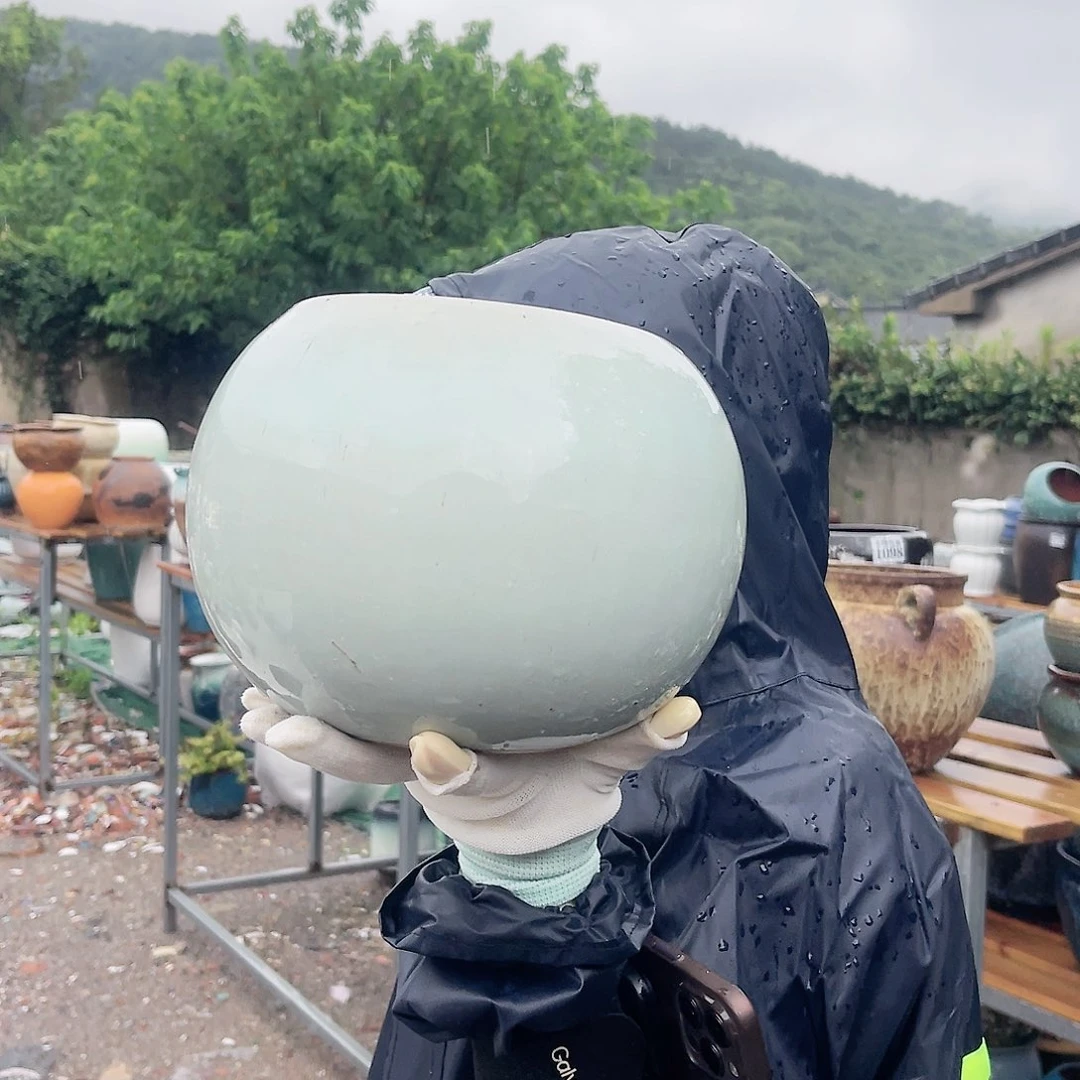 紫砂花盆王嫂花盆0608-129高17口14有色差