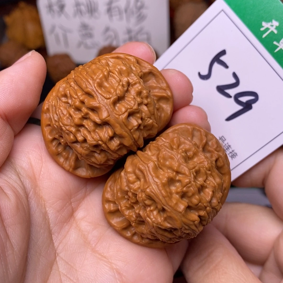 把件文玩核桃529闷尖白狮子头4.2