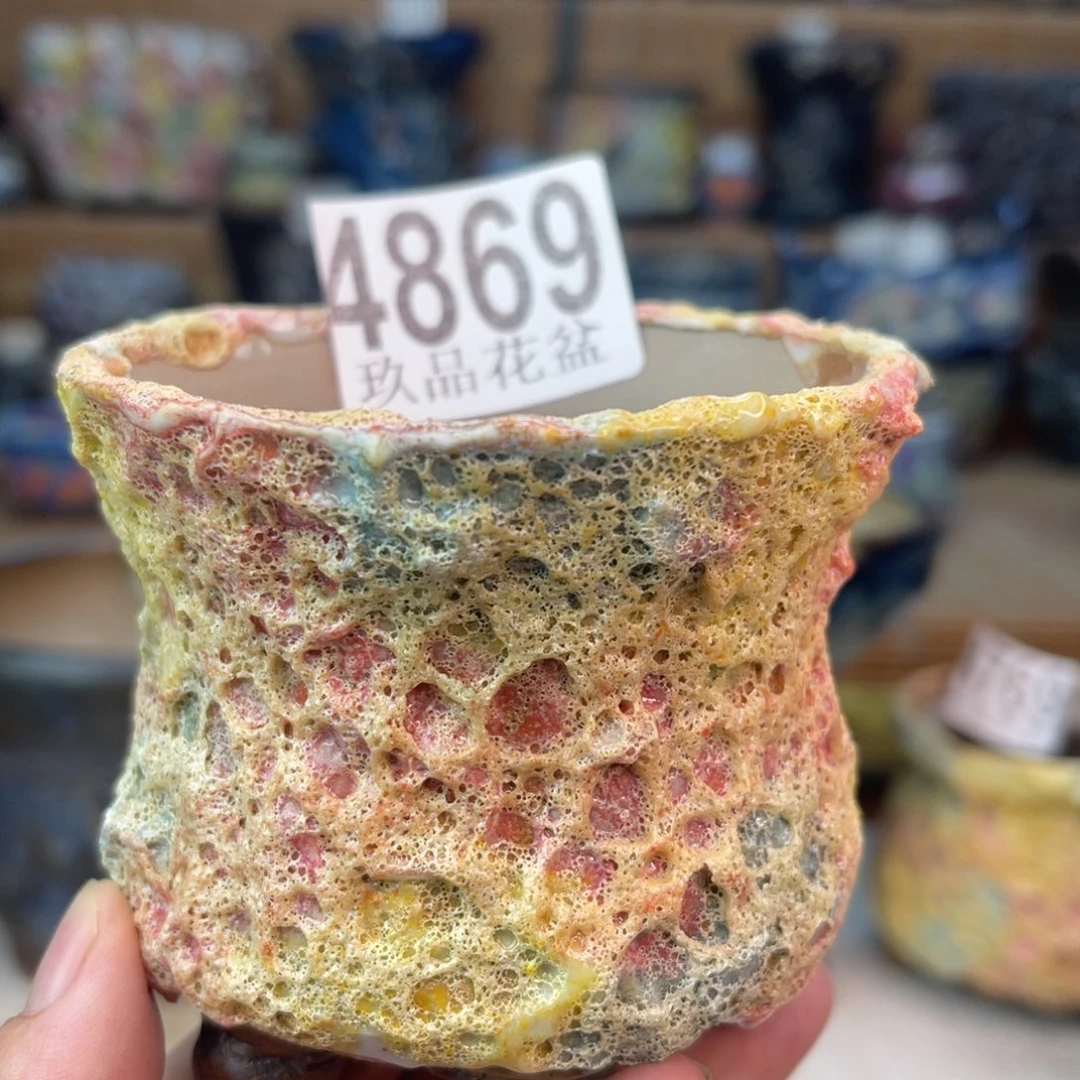 景德镇陶瓷手工花盆默认瑕疵