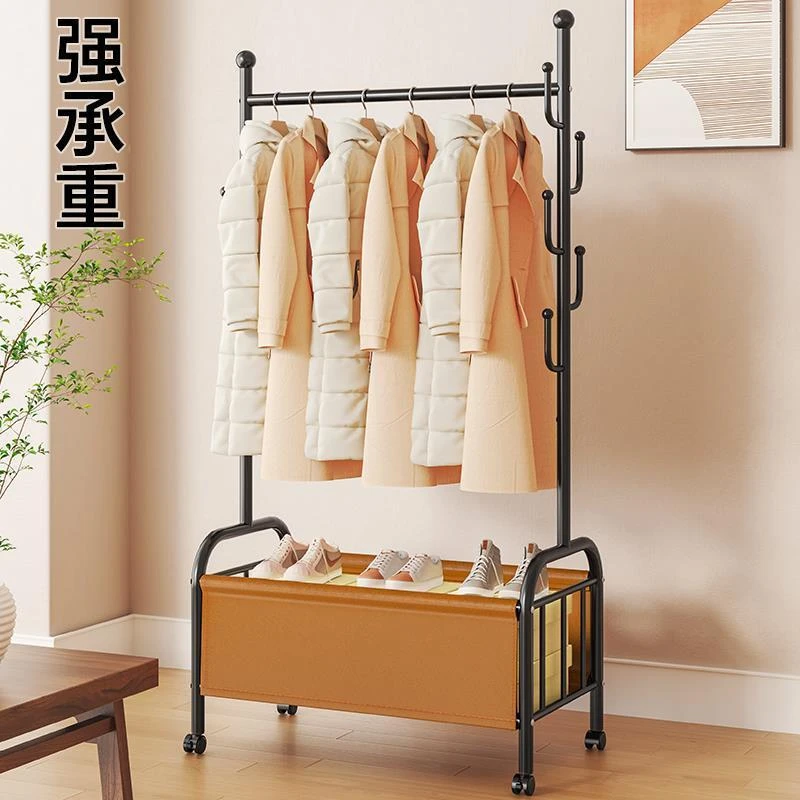 家用落地衣架卧室轻奢挂衣架立式可移动简易仙人掌衣服架客厅阳台