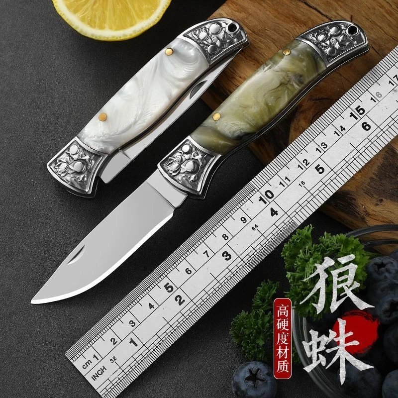 新疆包邮折叠携带随身剔骨刀锻打刀瓜果小刀露营野营野外锋利刀具