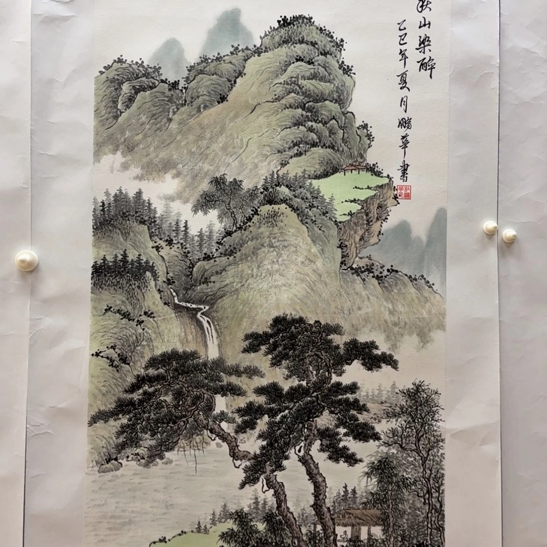 国画杜老师三尺作品山水