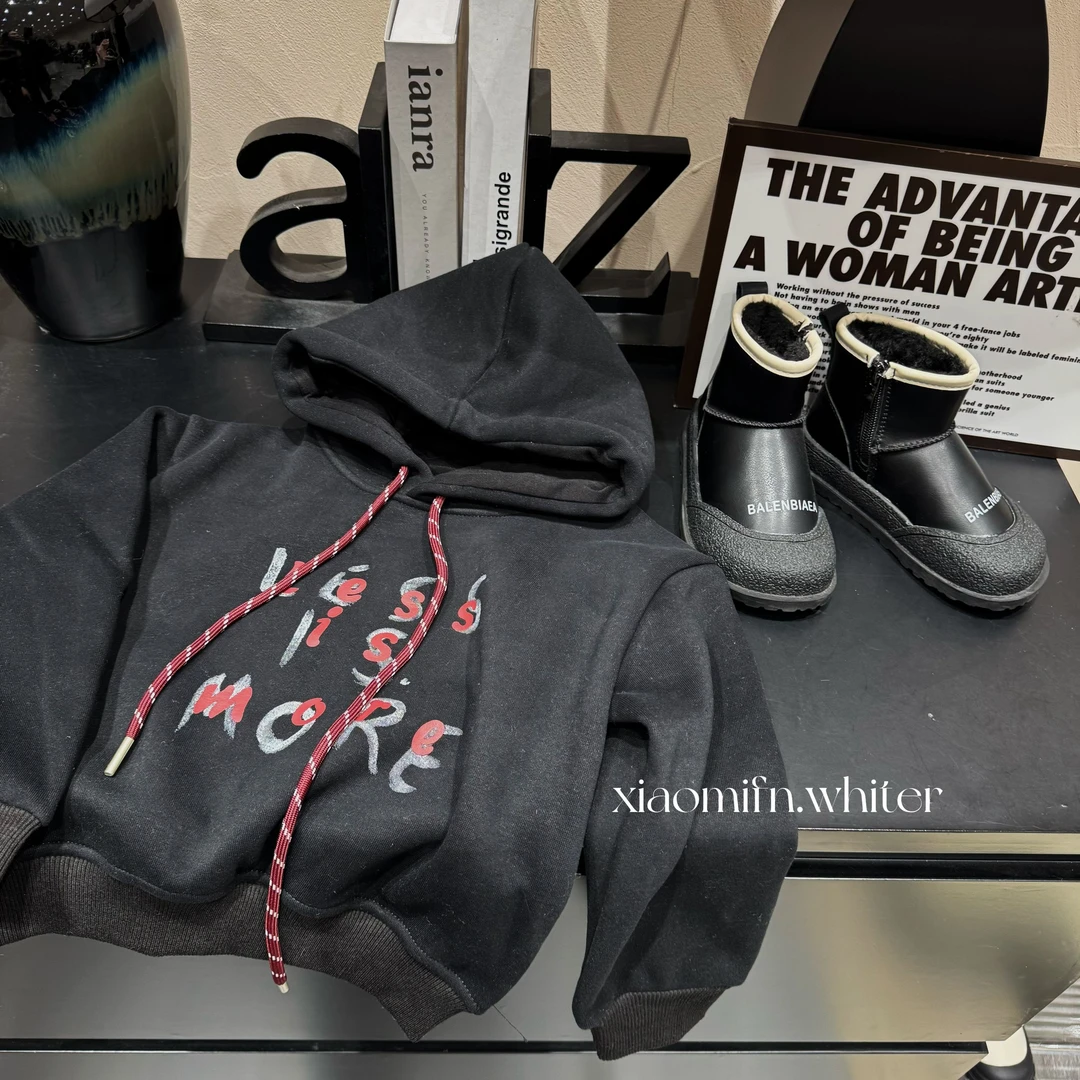 现货〃韩版男童2024秋新款重工印花圆领洋气儿童时尚卫衣童装88795