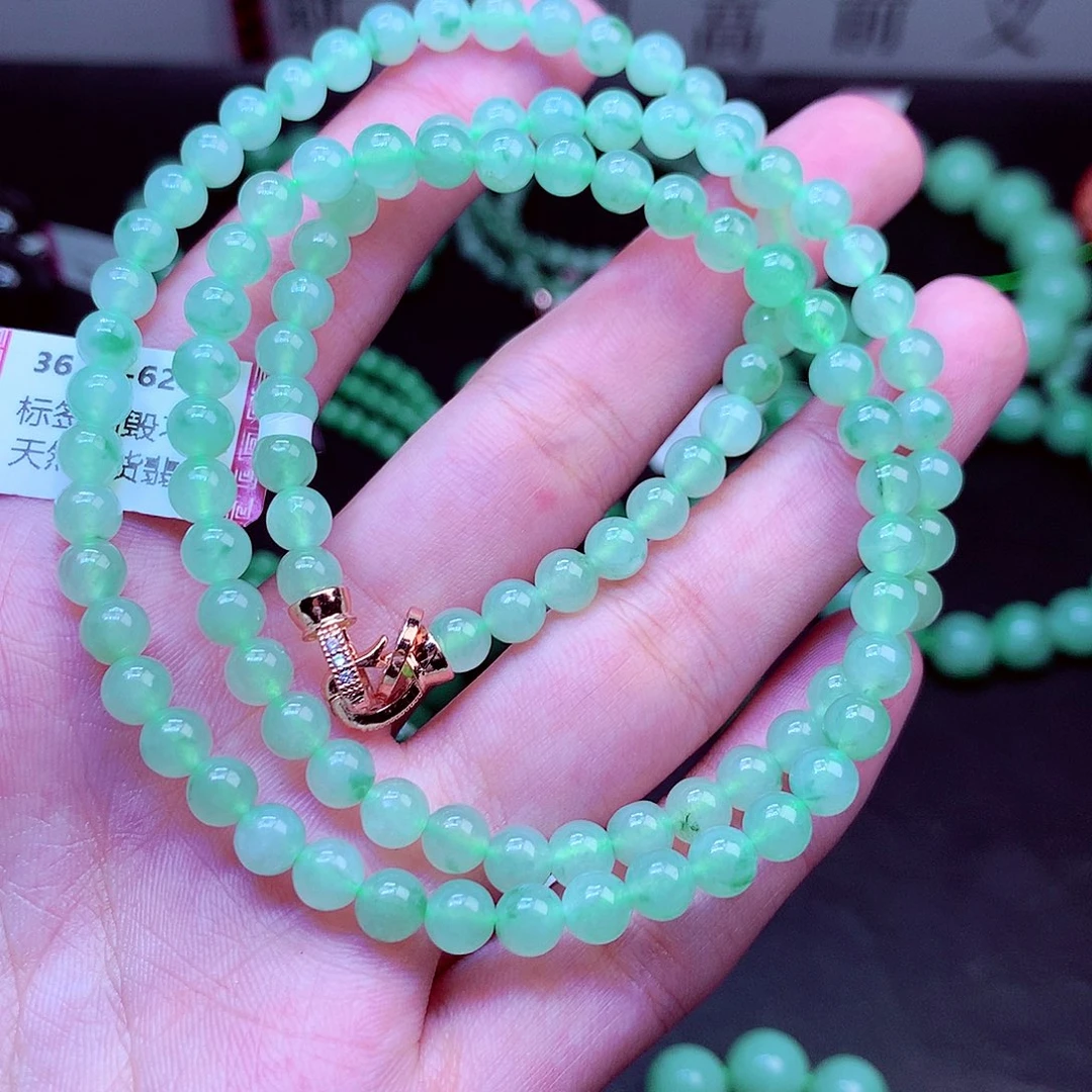 翡翠未镶嵌毛衣链