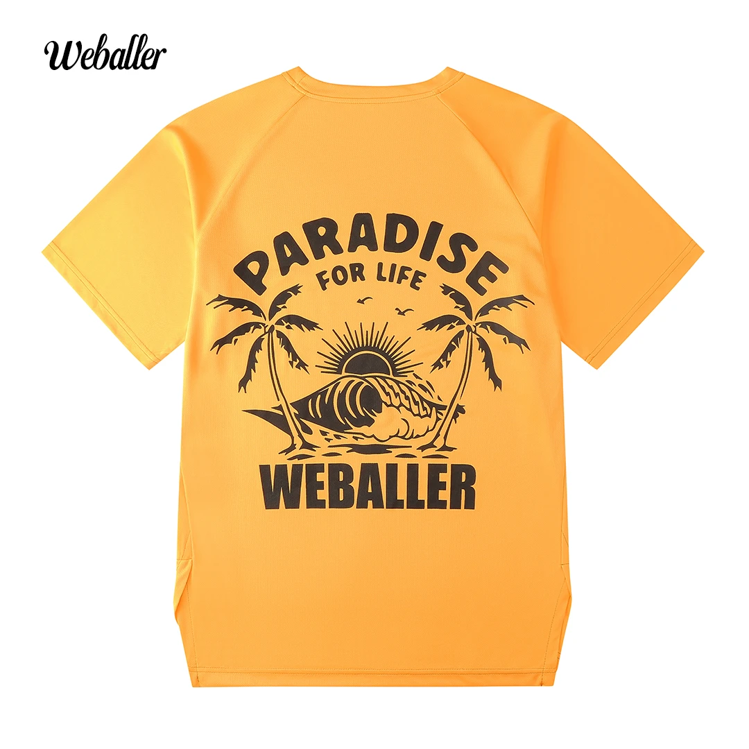 【年终福利】WEBALLER  美式短袖投篮服训练透气速干篮球宽松半袖