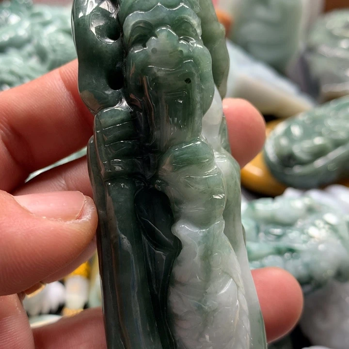 翡翠未镶嵌颈饰保真天然a货翡翠