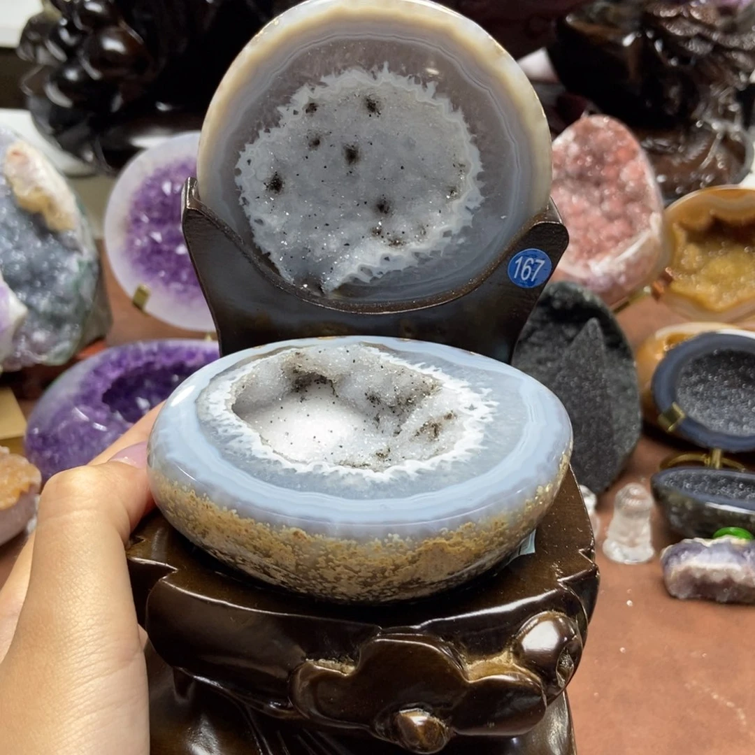 紫晶摆件未镶嵌水晶