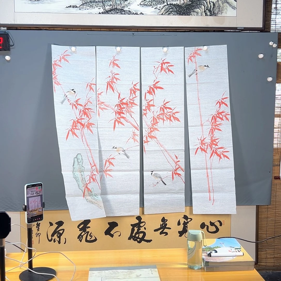 国画572 花鸟和蝴蝶在这里