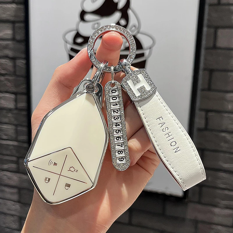 长安深蓝sl03智能钥匙套专用2022款深蓝钥匙包保护套金属壳扣高档