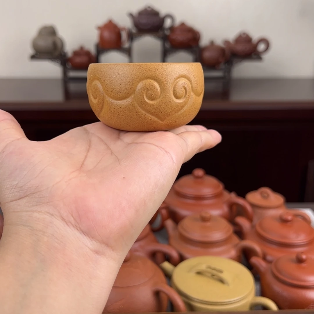 茶壶紫砂黄金段如意杯
