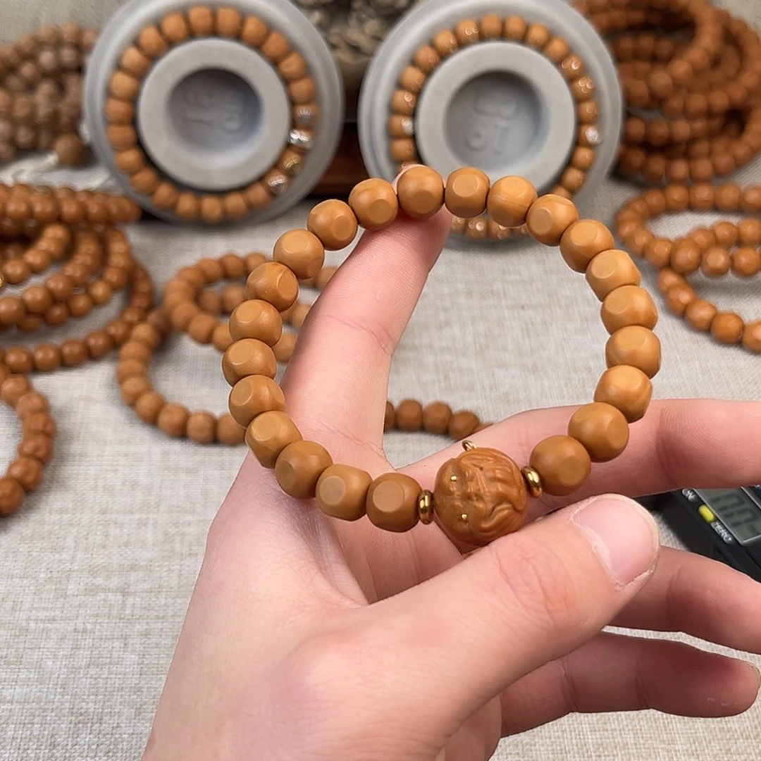 猴头核桃手串小六方单颗9.1尺寸 非全品了