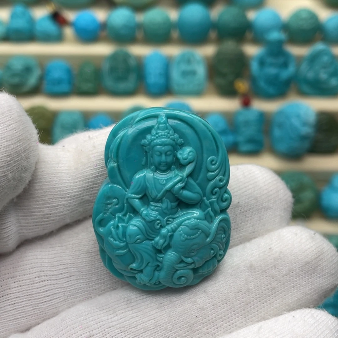 绿松石未镶嵌颈饰卡27.5-36.5