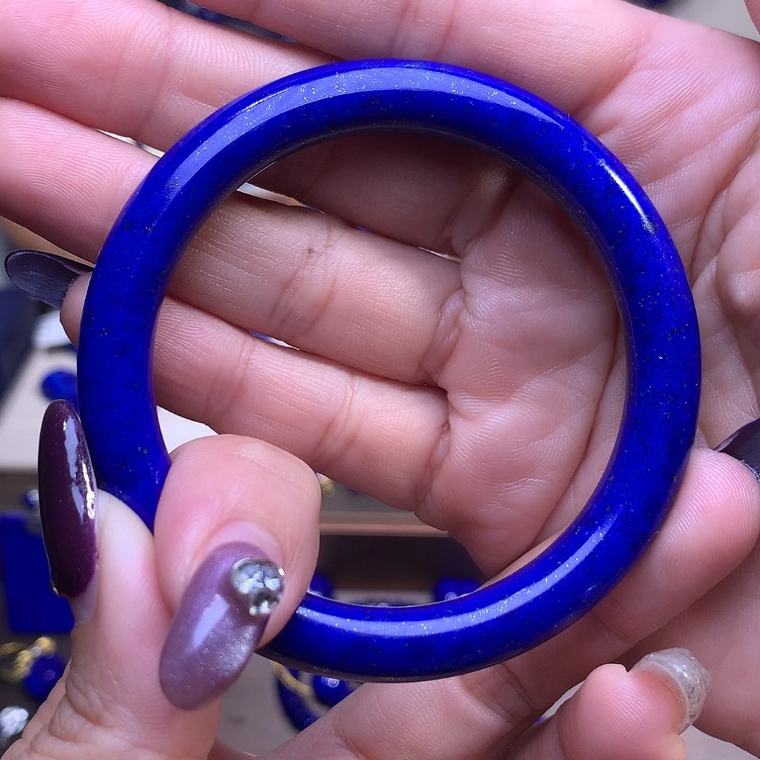 青金石未镶嵌55-56手镯精品