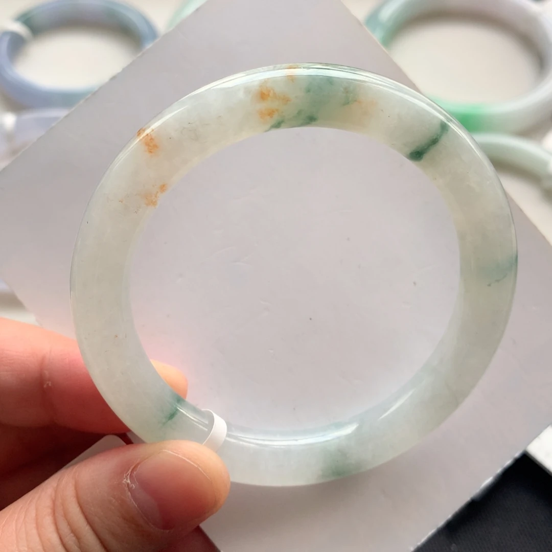 翡翠未镶嵌手镯12号52.2圆