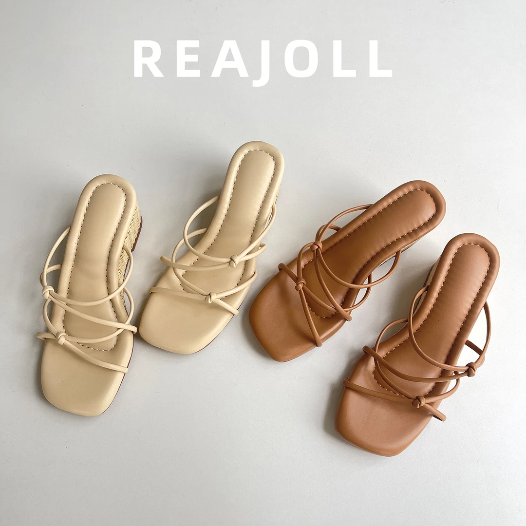 拖鞋女夏外穿2025新款坡跟高跟配裙子高级感增高不累脚时尚凉拖女