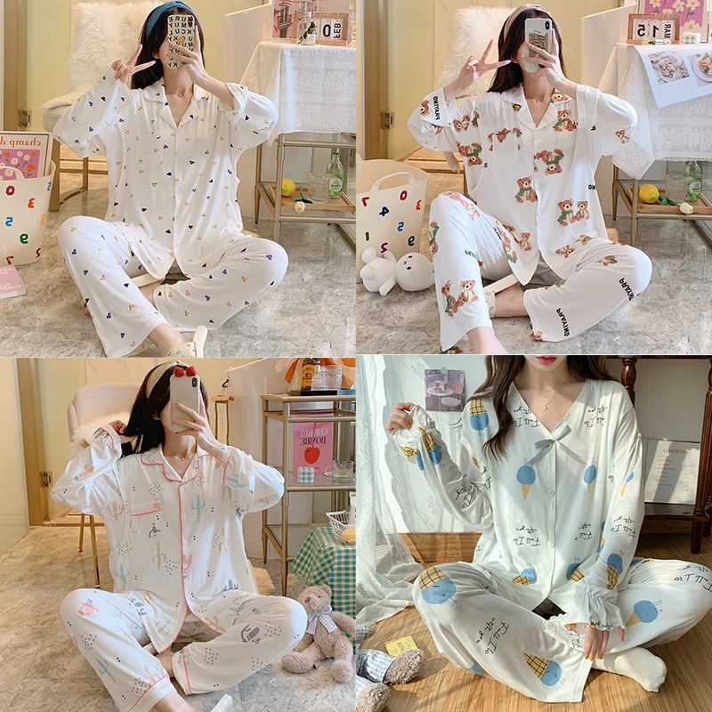 【亏本清仓】莫代尔月子服夏季产后产妇哺乳喂奶孕妇睡衣夏天待产服