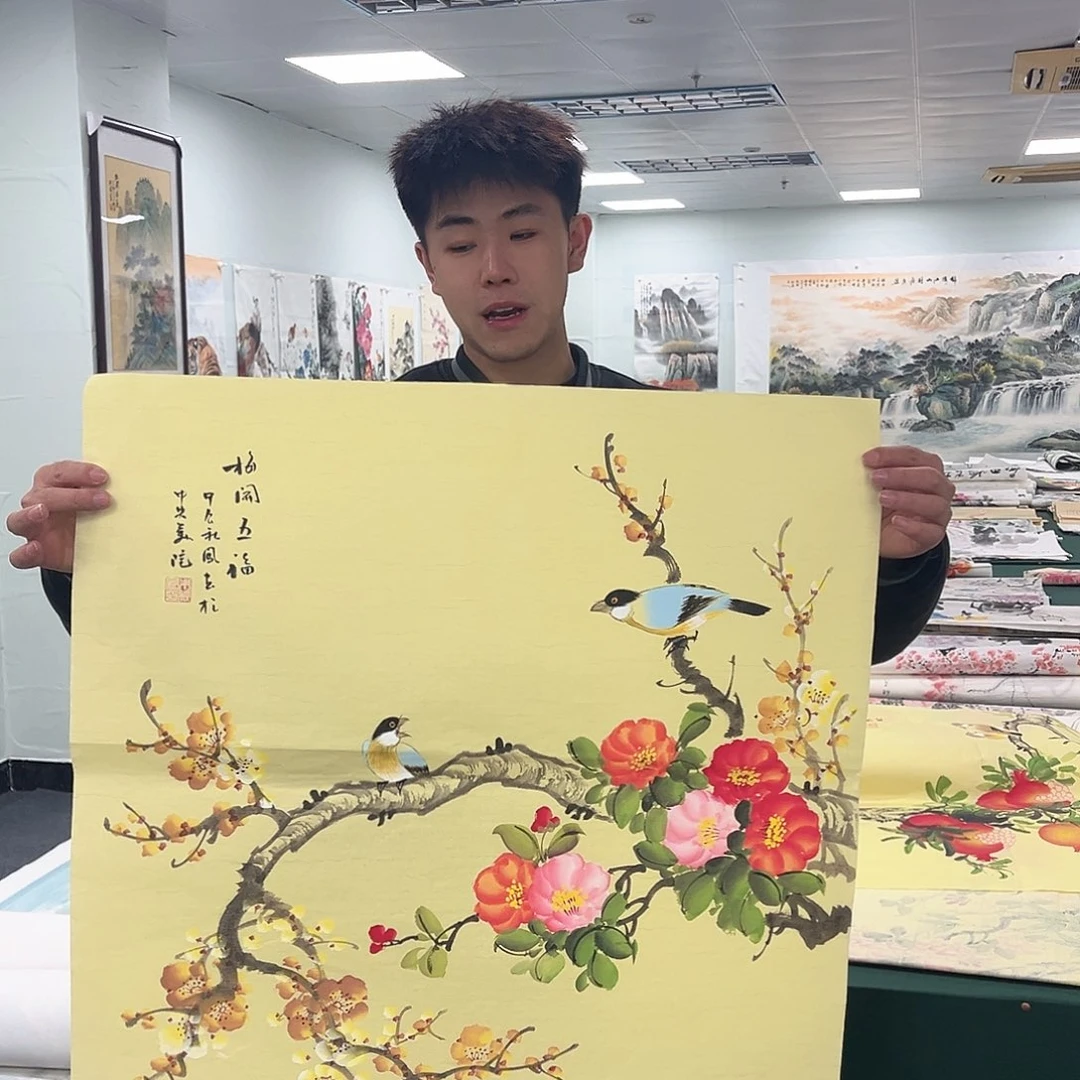 国画宣纸国画纯手绘作品