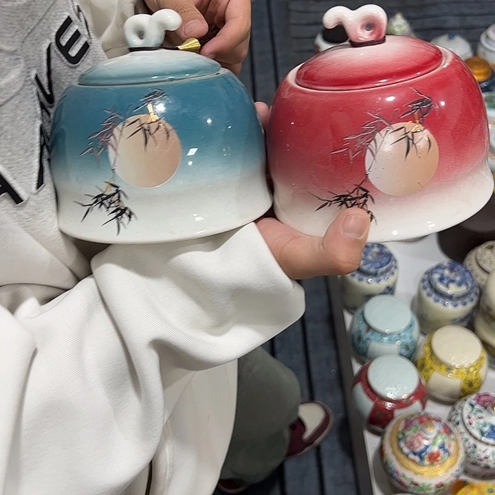 茶叶罐陶瓷家用储物罐瑕疵福利品介意勿拍