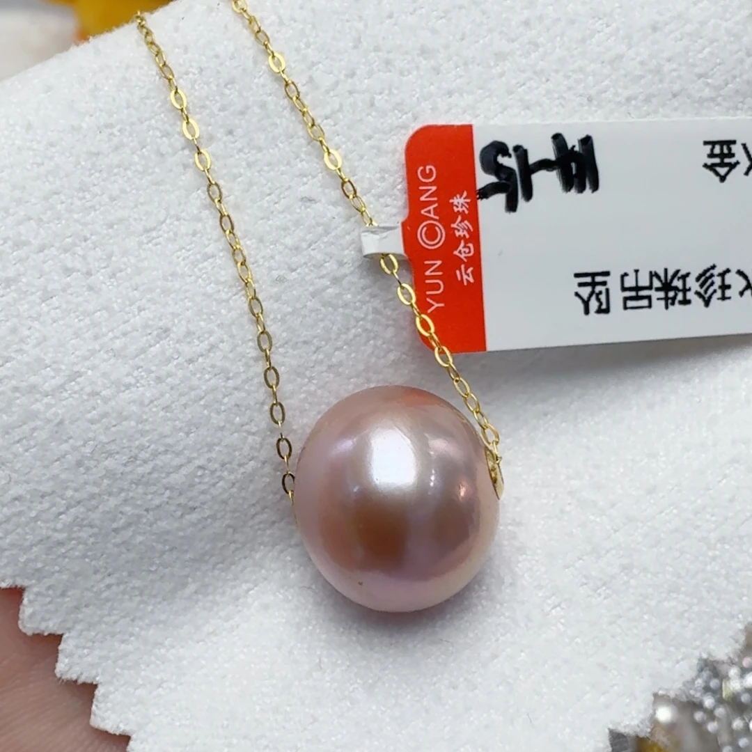 18K金镶嵌颈饰淡水珍珠@@bd143
