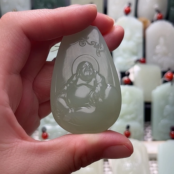 和田玉未镶嵌挂件