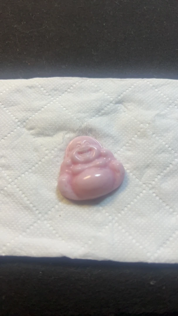 定制款独山玉芙蓉粉佛公吊坠