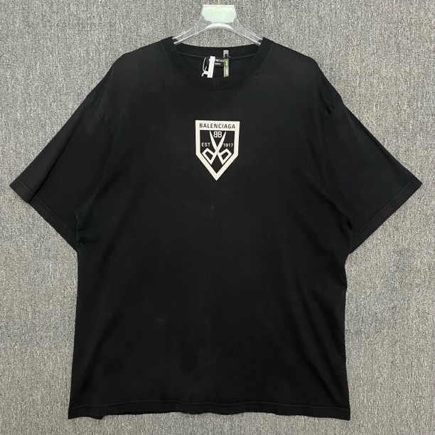 95新 Balenciaga/巴黎世家 剪刀黑色短袖/M码/95新/10472