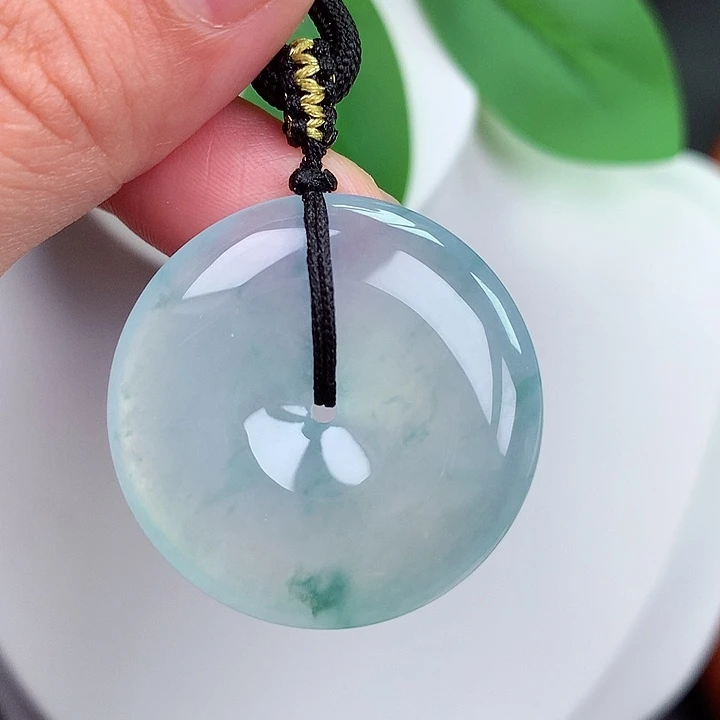 颈饰未镶嵌翡翠平安扣 31.2x6.0mm