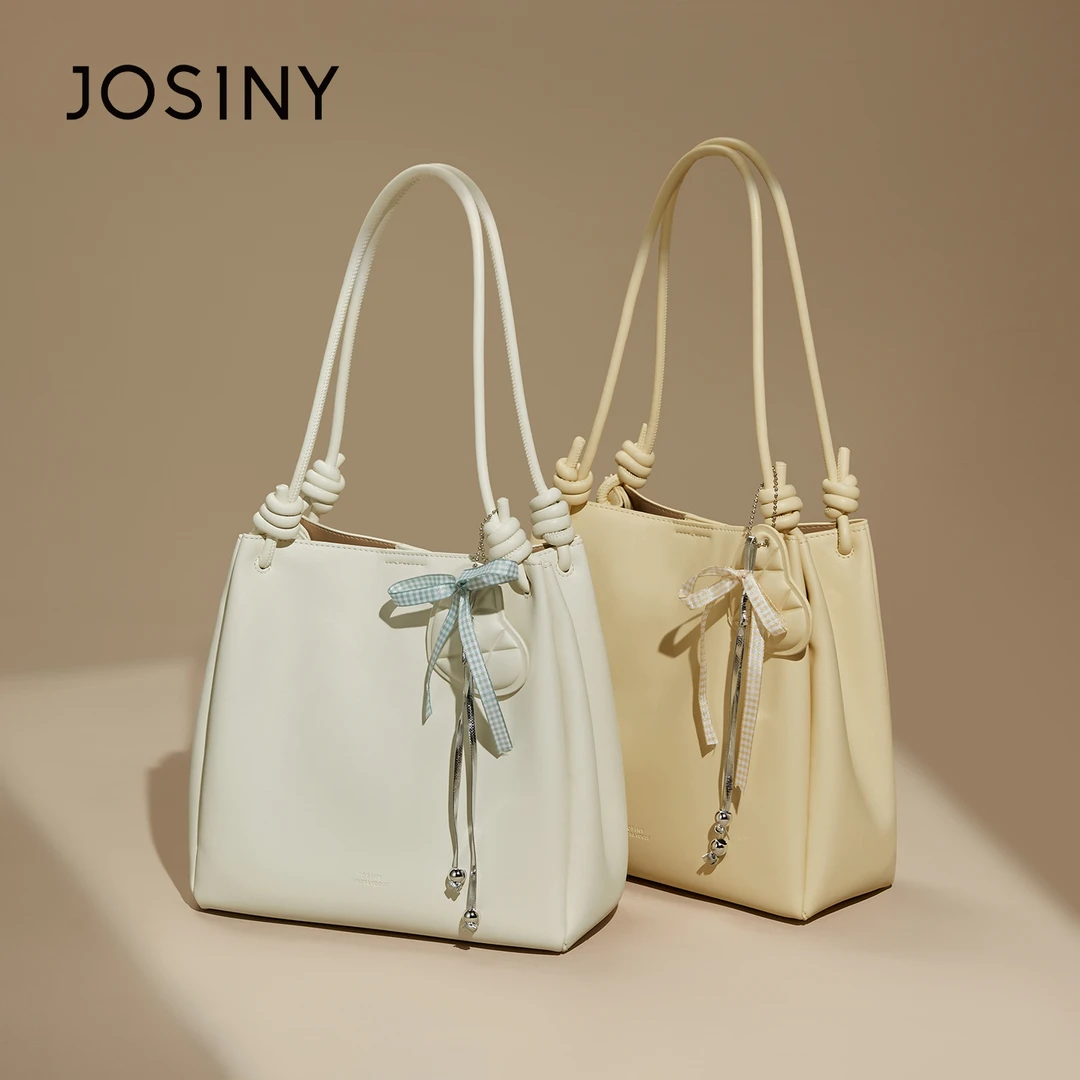 卓诗尼2025新款小众高级感韩系慵懒风手提单肩包简约通勤托特包包