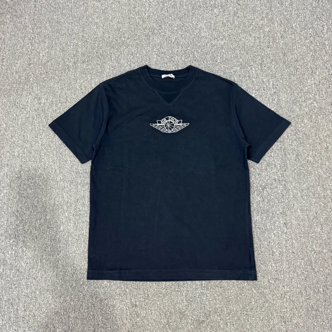 99新 DIOR/迪奥 21638603 Dior迪奥 联名AJ刺绣logo短袖 S码99新