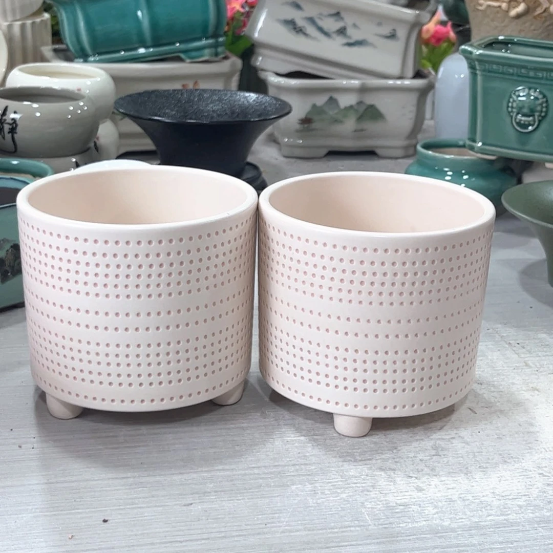 口径  13*12厘米陶瓷绿植多肉微瑕花盆