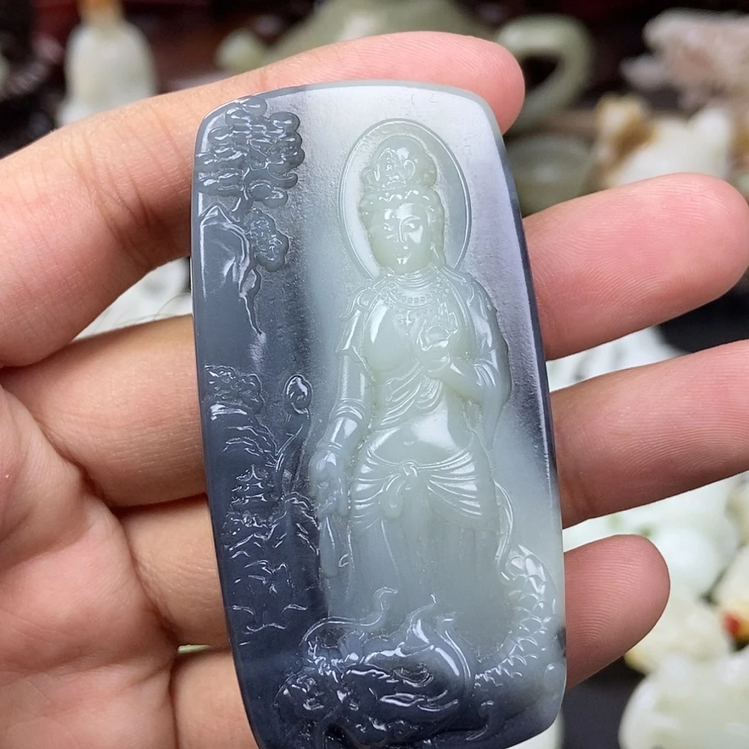 和田玉未镶嵌挂件