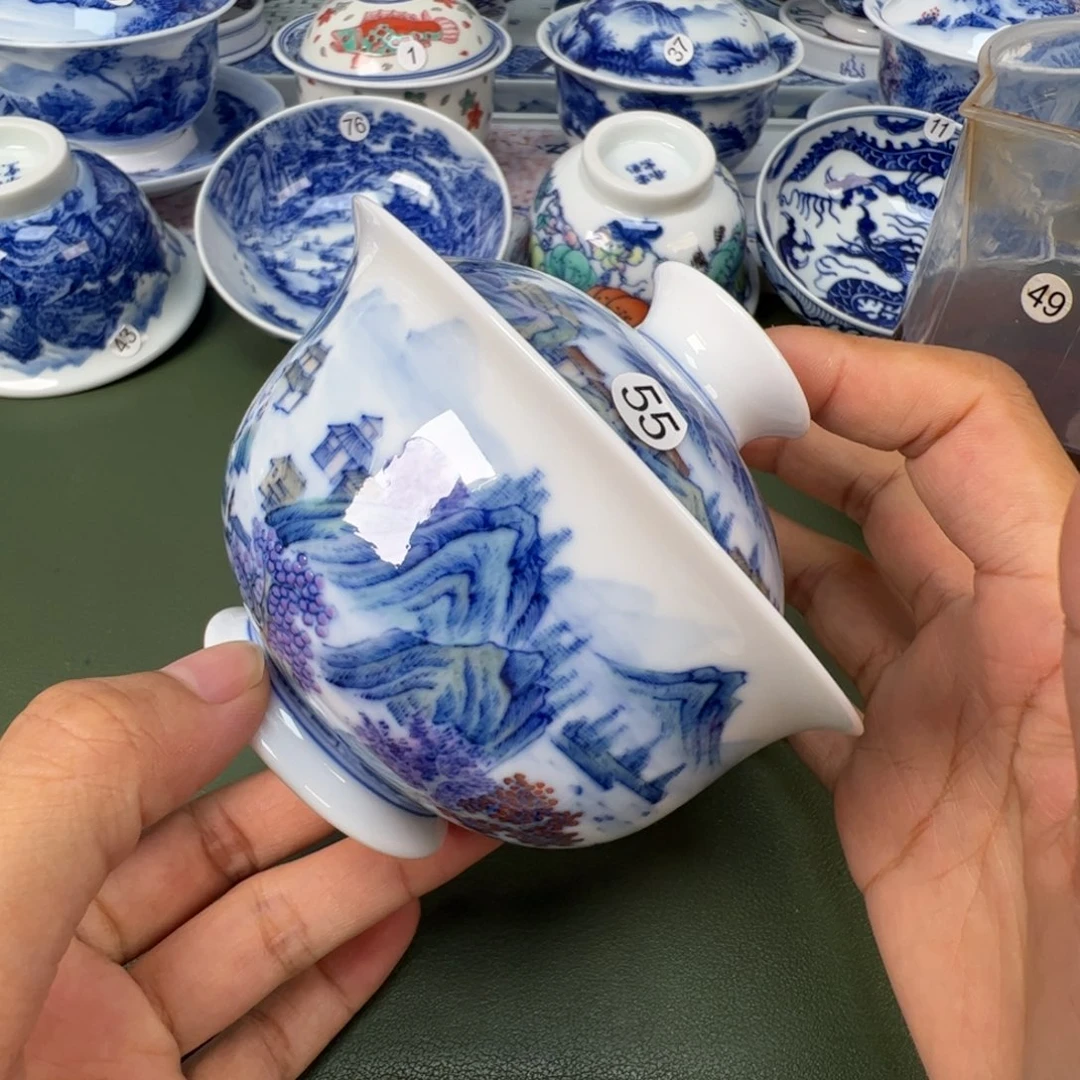 景德镇纯手工纯手绘茶具木木55
