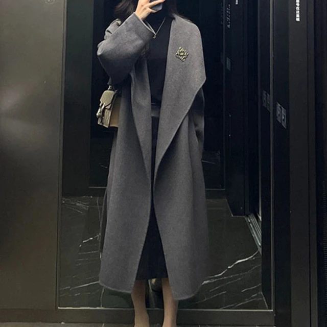 高级感赫本风双面羊毛大衣气质女神范JYFAGZ3811 071011