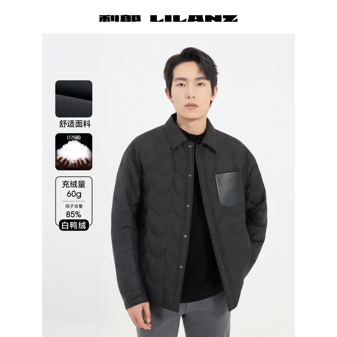 轻薄羽绒中长款-黑色 B5DBR2091Y