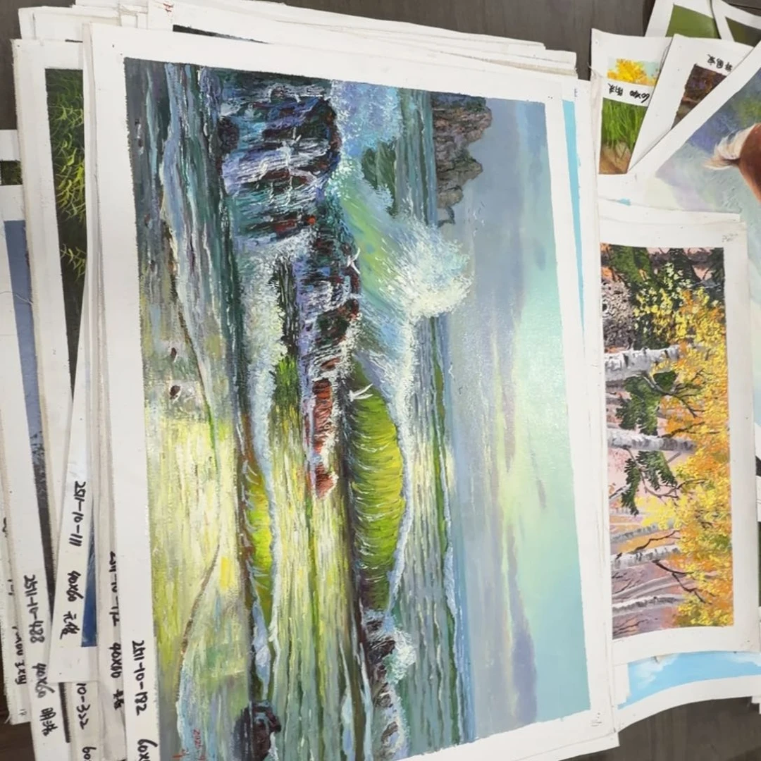 油画你在哪呢你现在干