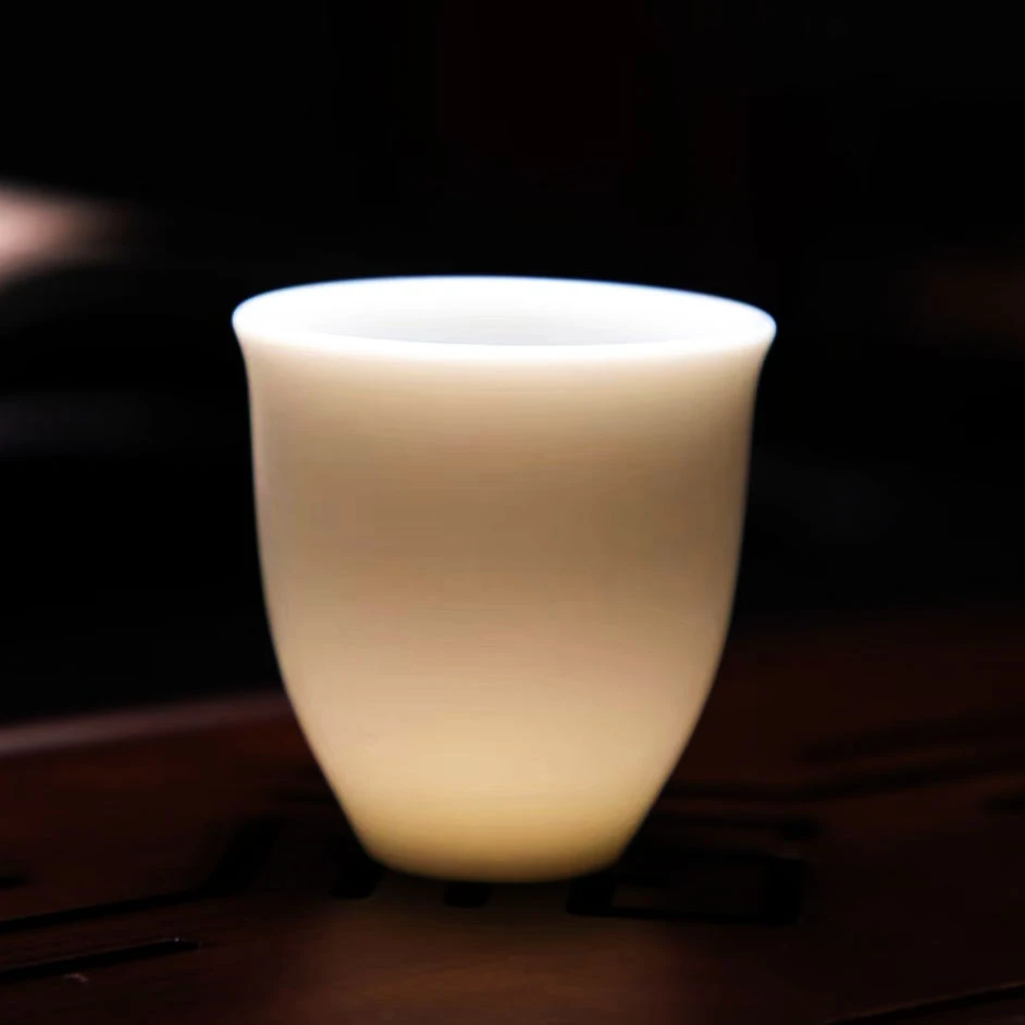 谦杯 羊脂玉客杯四个一组F8020