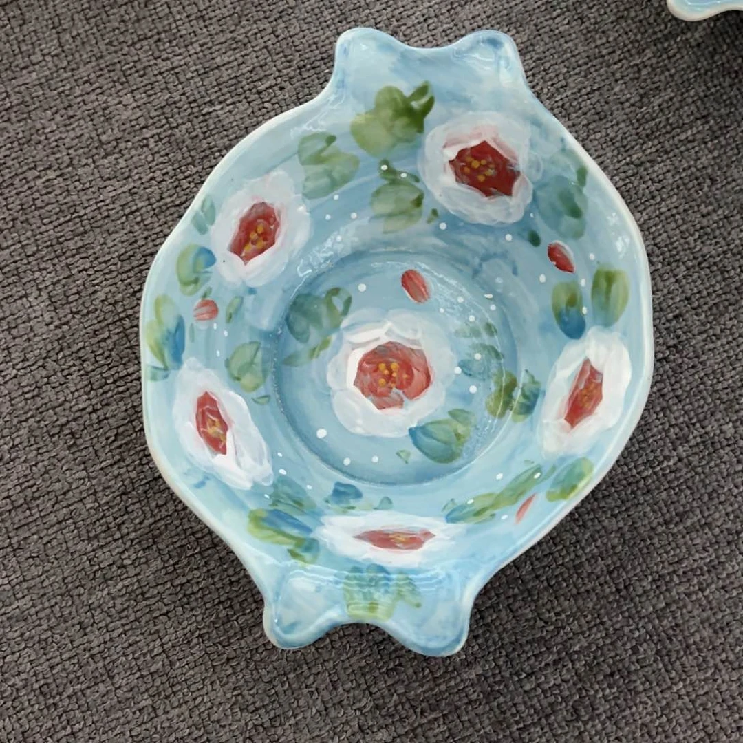 景德镇手绘高温釉下彩陶瓷茶具