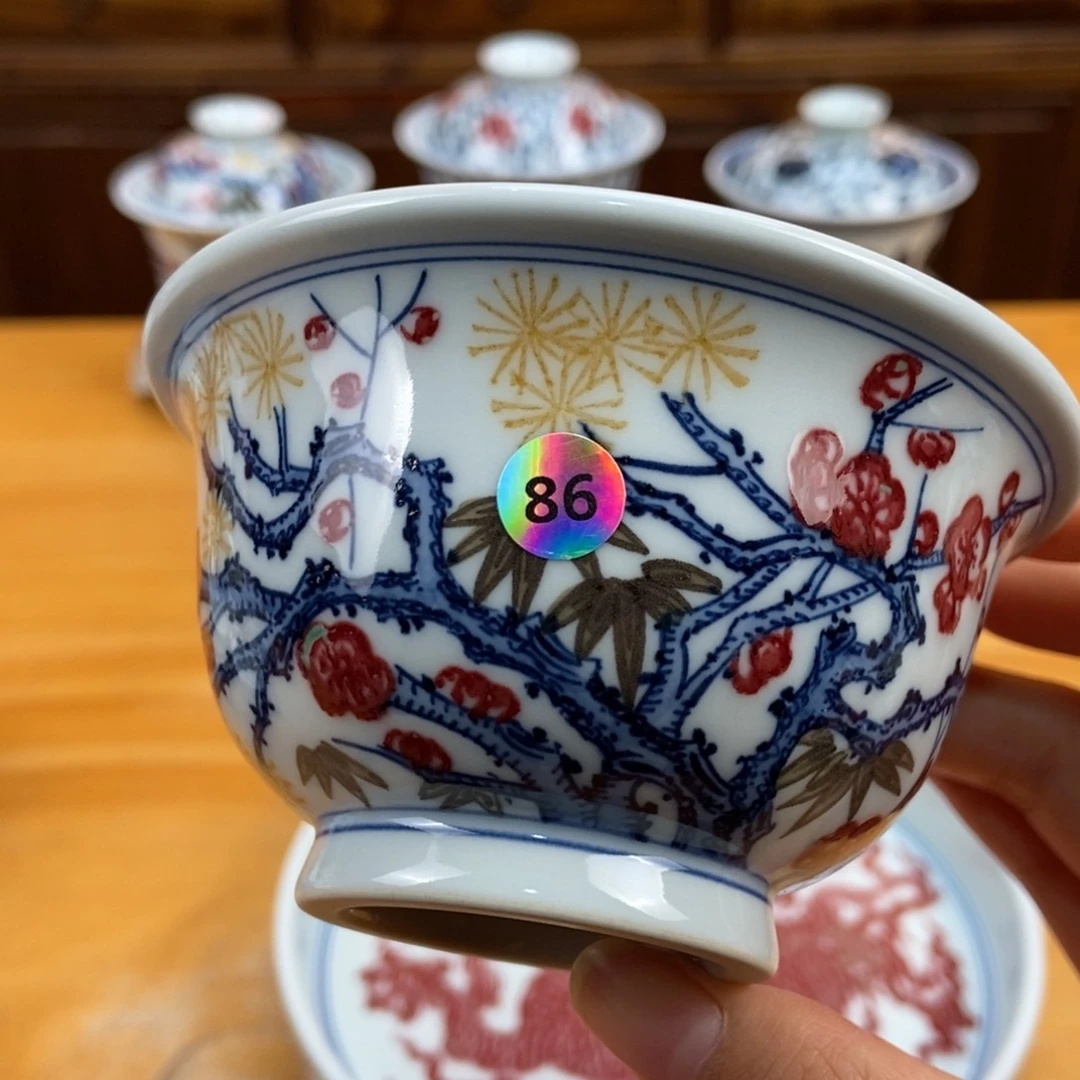 手绘现代茶具非古董